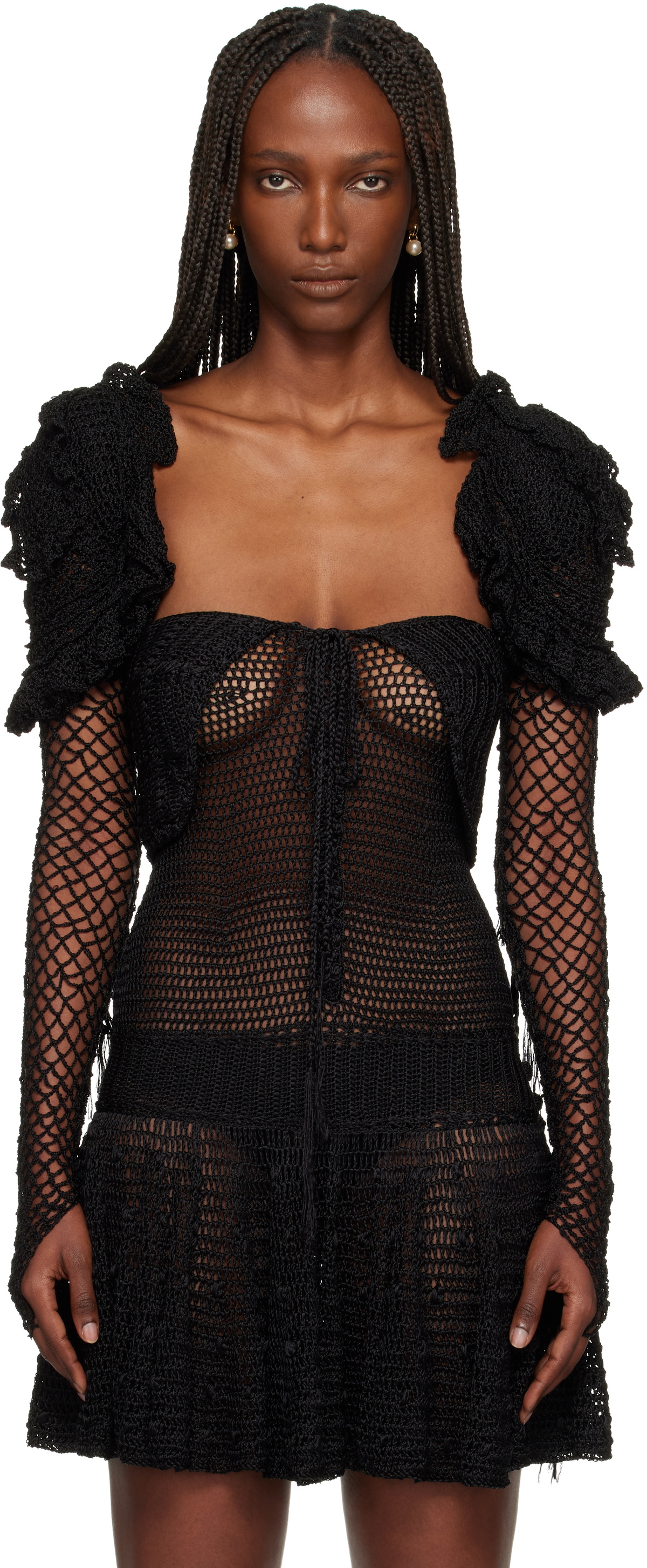 Judy Turner Black Scylla Shrug Top