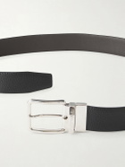 Canali - 3.5cm Reversible Leather Belt - Black