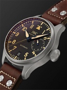 IWC Schaffhausen - Big Pilot's Heritage Automatic 46.2mm Titanium and Leather Watch, Ref. No. IW501004
