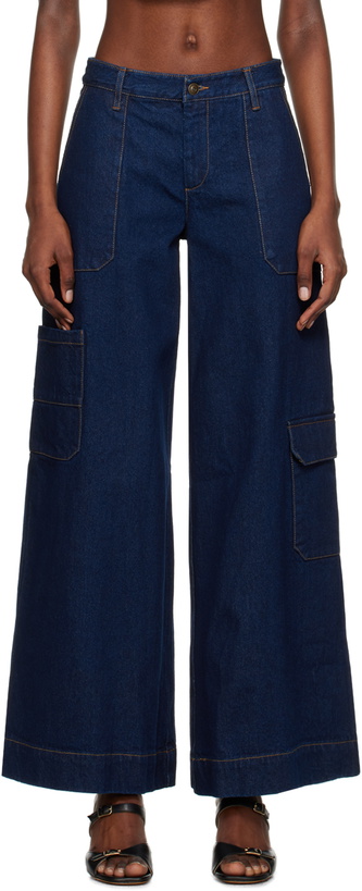 Photo: BEC + BRIDGE Blue Roxanne Ultra Wide Jeans