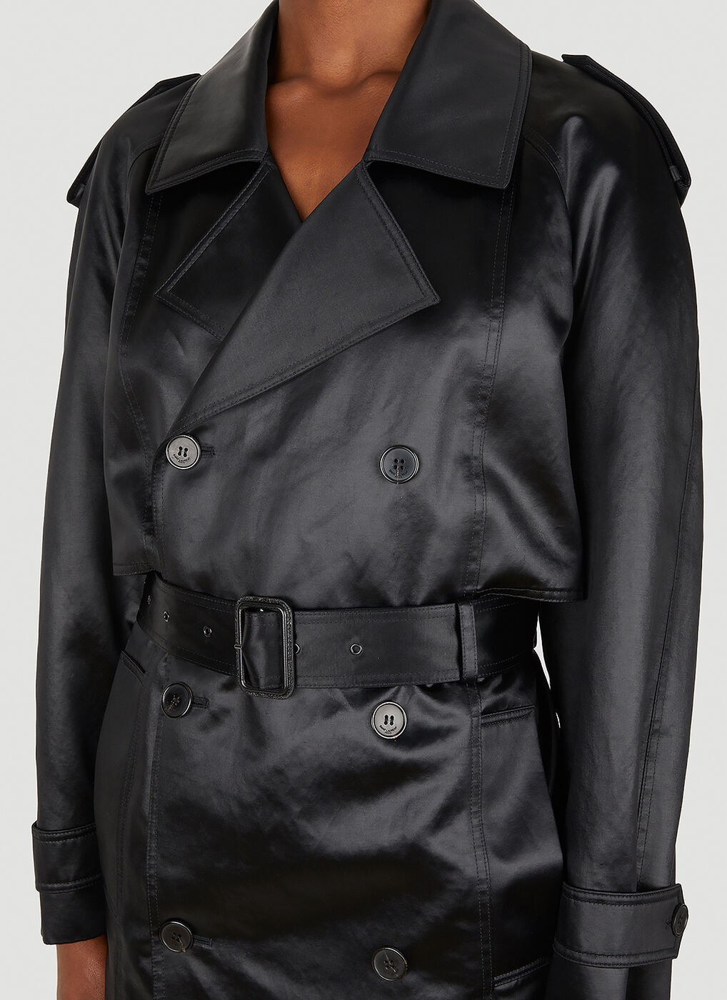 Satin trench coat clearance h&m