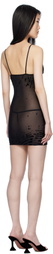 Poster Girl Black Doll Zebra Print Minidress