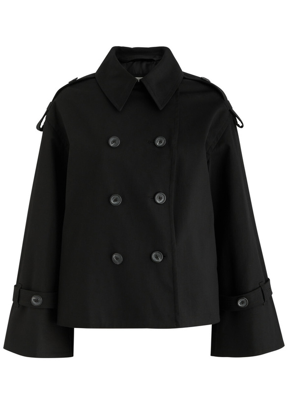 Photo: BY Malene Birger Alisandra Stretch-cotton Trench Coat Black