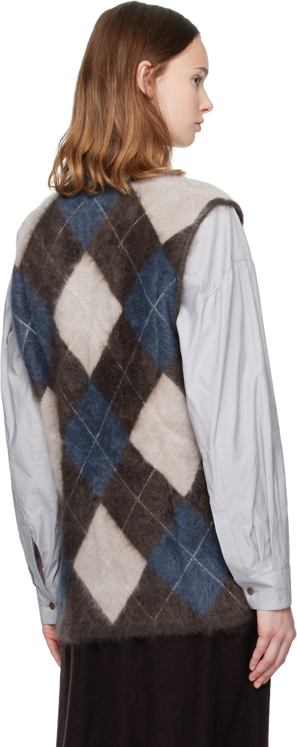 LISA YANG Brown Amelly Sweater Vest