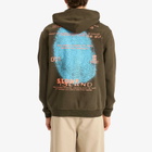 Stone Island Men's Fingerprint Logo Zip Hoodie in Military Green