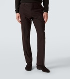 Zegna Cotton and cashmere slim pants