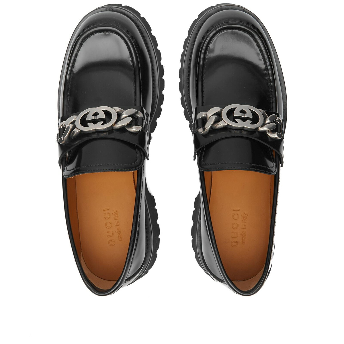Gucci Men's New Harlad Chunky Loafer in Black Gucci