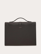Ferragamo Mens Hug buckle briefcase in Brown
