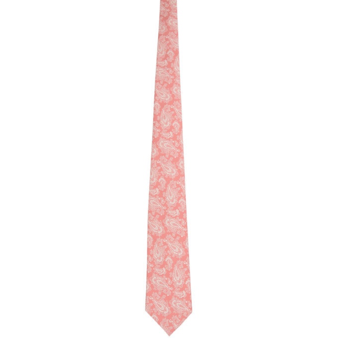 Photo: Comme des Garcons Homme Deux Pink Silk Paisley Tie