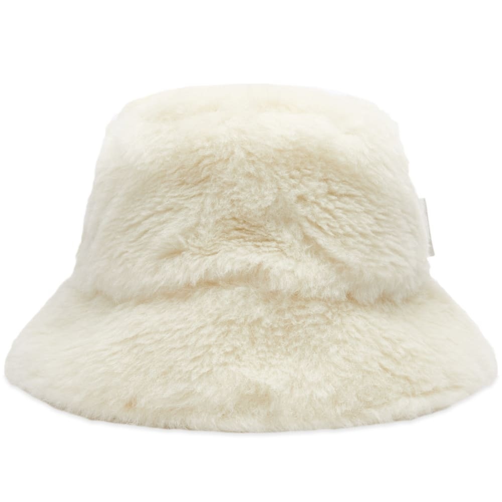 Max Mara Women's Teddy Bucket Hat in White Max Mara