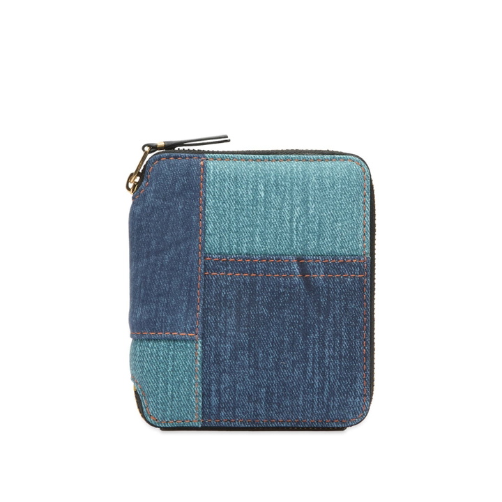 Photo: Comme des Garçons Wallet SA2100DP Denim Pocket Wallet in Blue Denim 