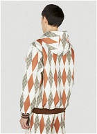 Gucci - Argyle Hooded Sweatshirt in Brown