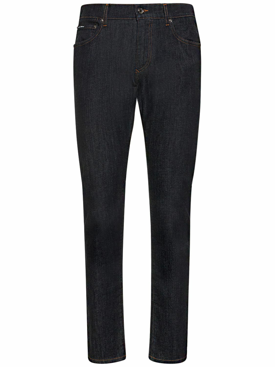 デニム・ジーパン DOLCE & GABBANA Five-pocket jeans Black DOLCE & GABBANA Five Pocket Wide Leg Denim Jeans Dolce & Gabbana