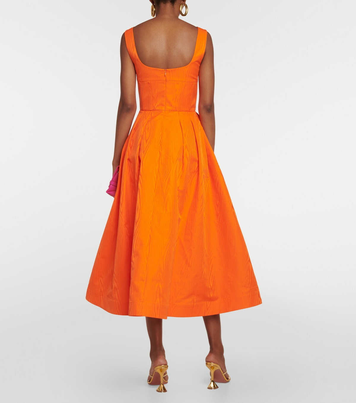 rebecca vallance orange dress Sirene Puff Sleeve Mini Dress Orange Rebecca Vallance