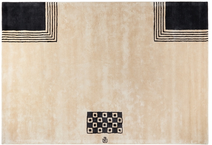 Photo: Zouzou Rugs SSENSE Exclusive Beige & Black ZZ-09-002 Rug