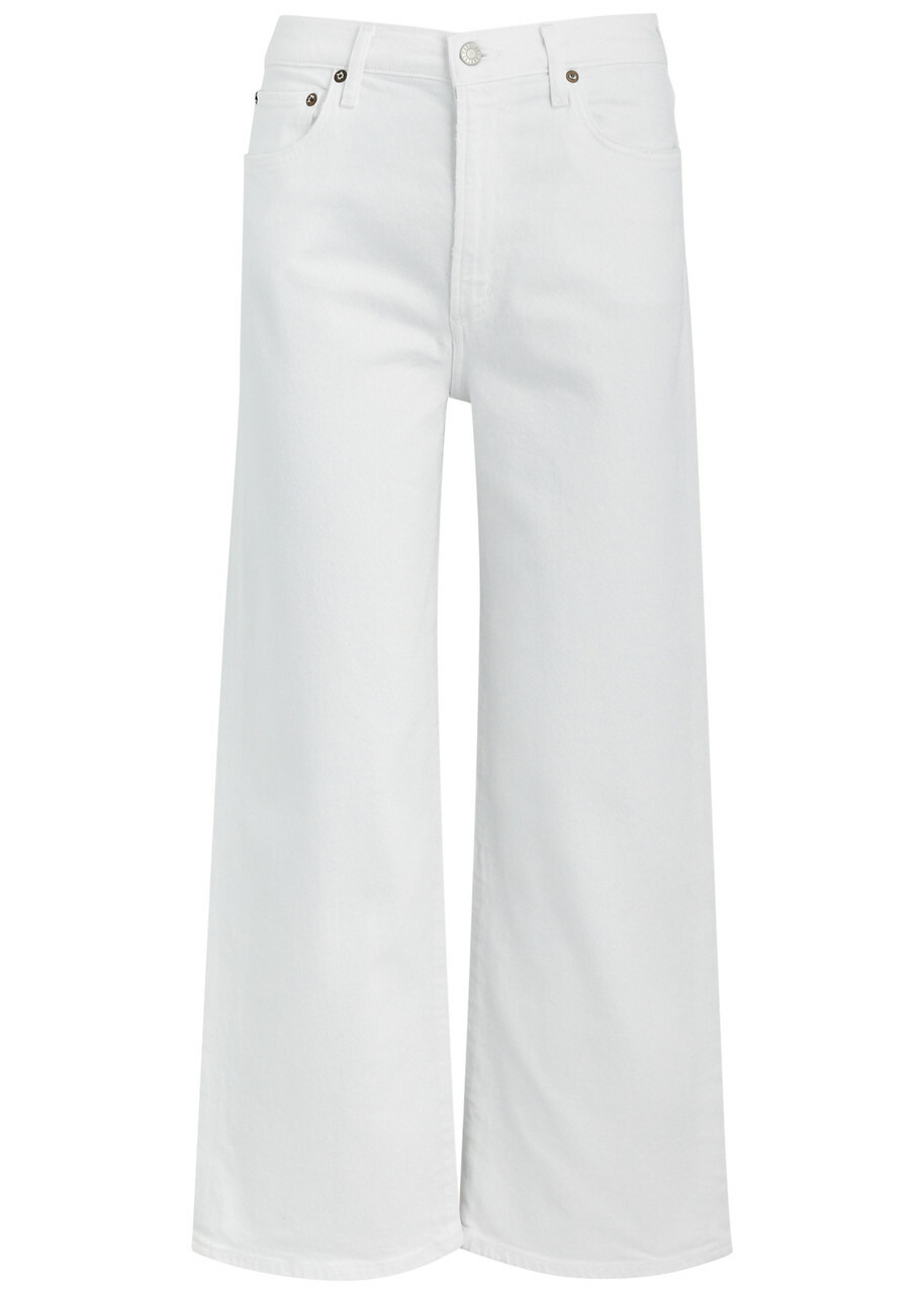 Agolde Harper Crop Straight-leg Jeans White