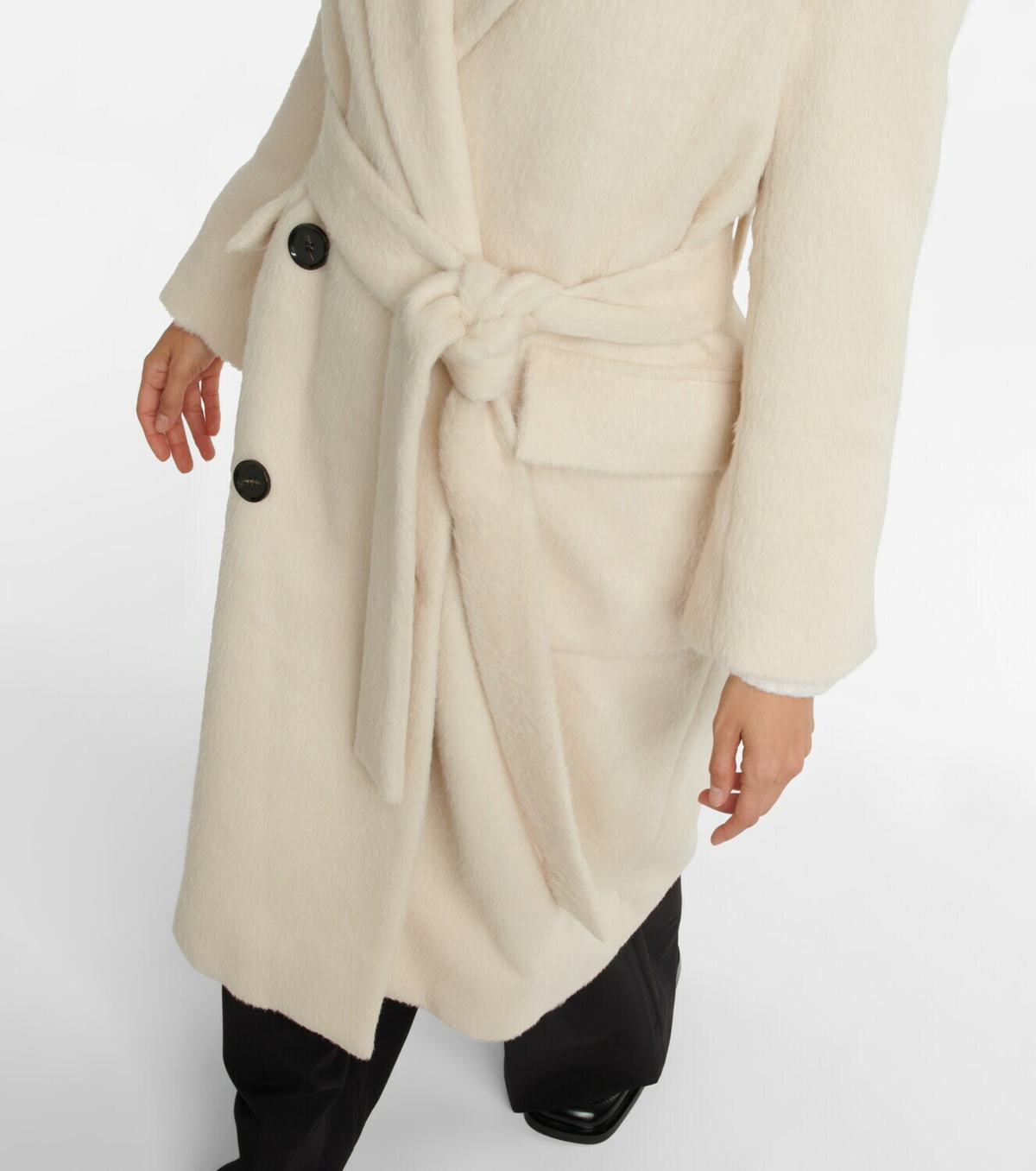 Proenza Schouler White Label Technical Suiting Oversized Wrap Coat