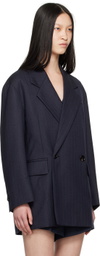 Bottega Veneta Navy Belted Blazer