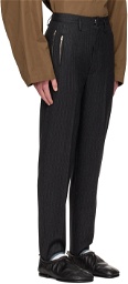 Hed Mayner Gray Stirrup Trousers