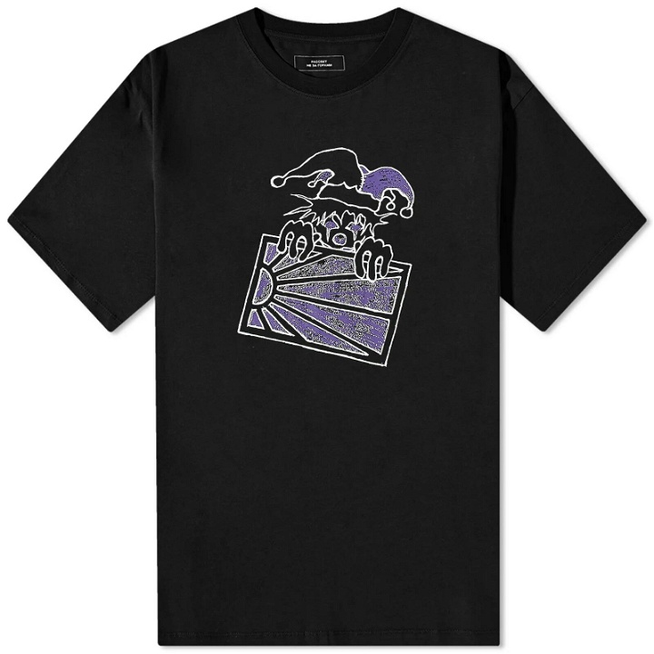 Photo: PACCBET Men's Clown Logo T-Shirt in Black