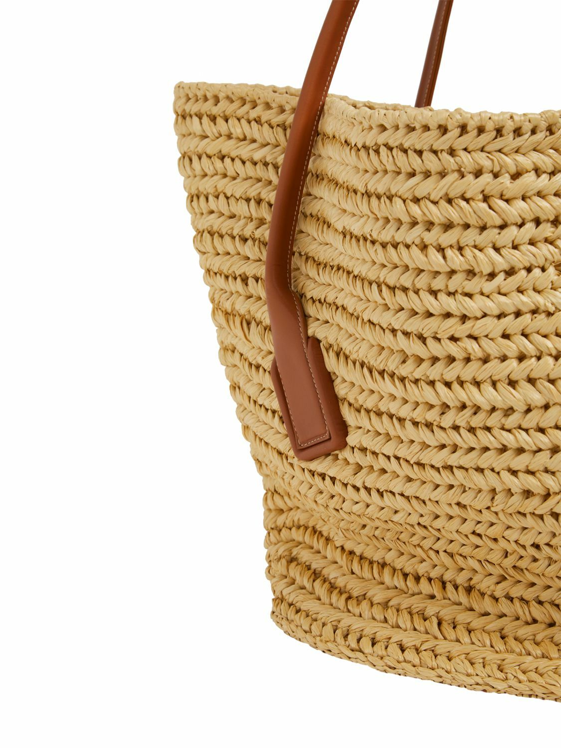 BOTTEGA VENETA ARCO ラフィア クロシェ ショルダーバッグ Bottega Veneta Arco Small Crochet Raffia Shoulder Bag
