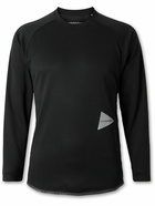 And Wander - Logo-Print Polartec® Fleece Base Layer - Black