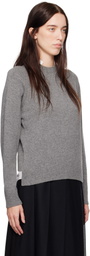 UNDERCOVER Gray & White Knit Sweater