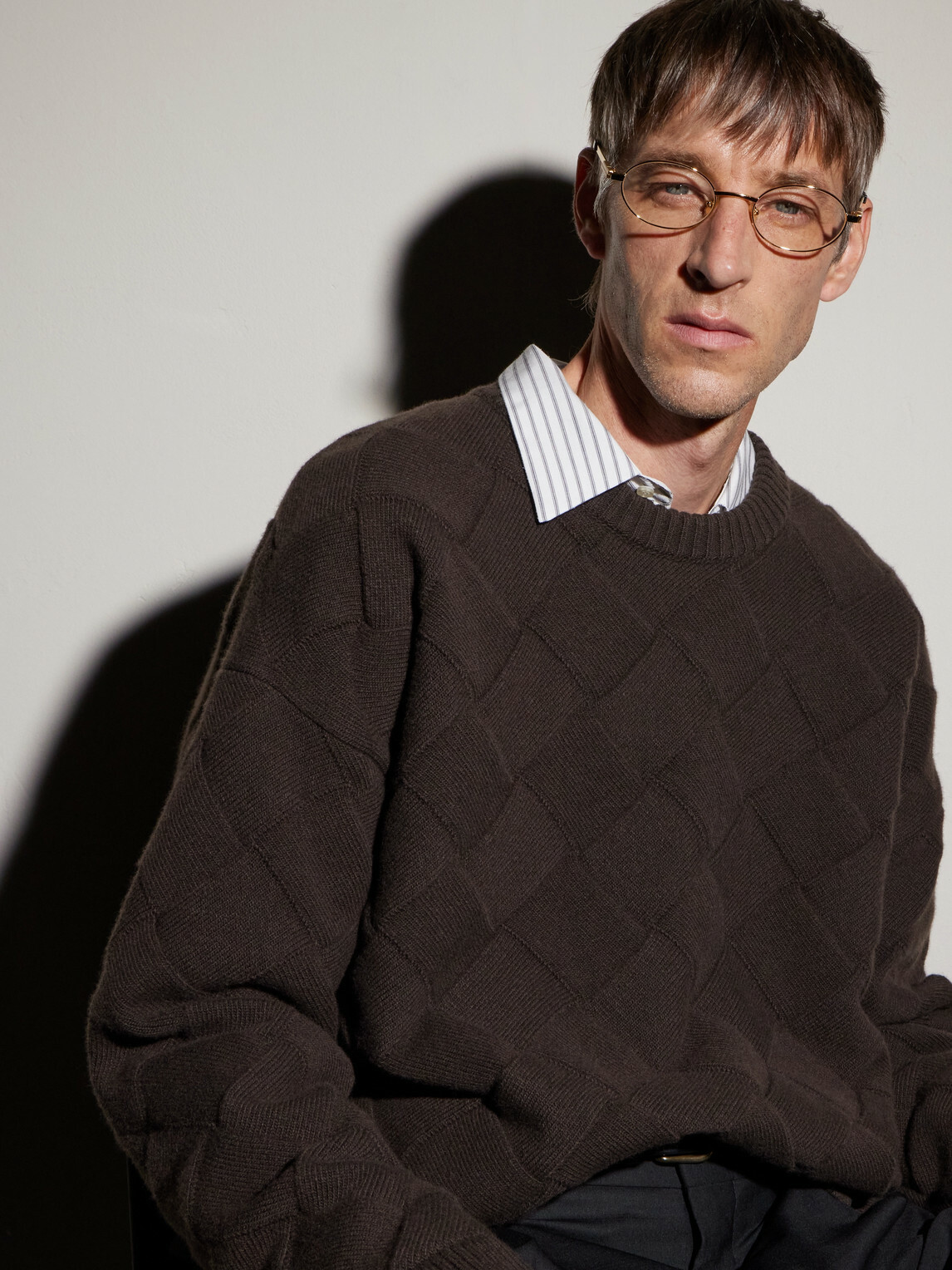 Bottega Veneta - Stretch Panthos Oval-Frame Gold-Tone Optical Glasses