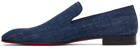 Christian Louboutin Blue Denim Dandelion Loafers