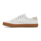 Saint Laurent White Larry Low-Top Sneakers