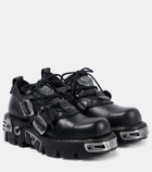 Rabanne x New Rock embellished leather boots