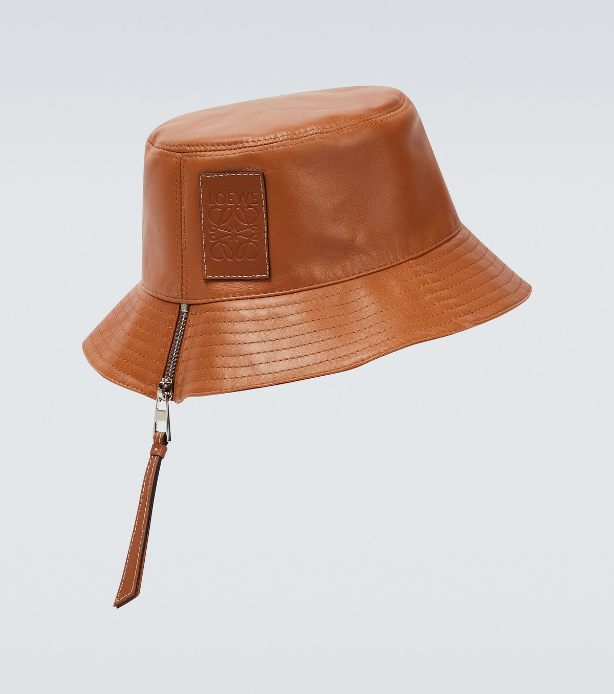 ハット LOEWE  Loewe Hats Women Leather Brown/Tan Loewe - Anagram leather bucket hat Loewe