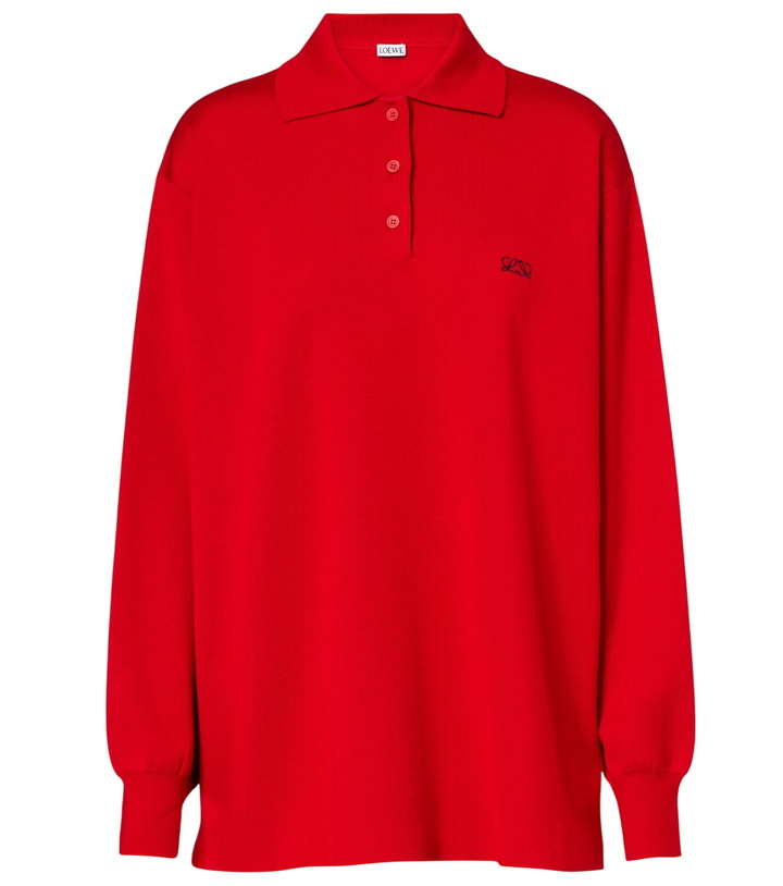 Photo: Loewe Double L cashmere-blend polo sweater