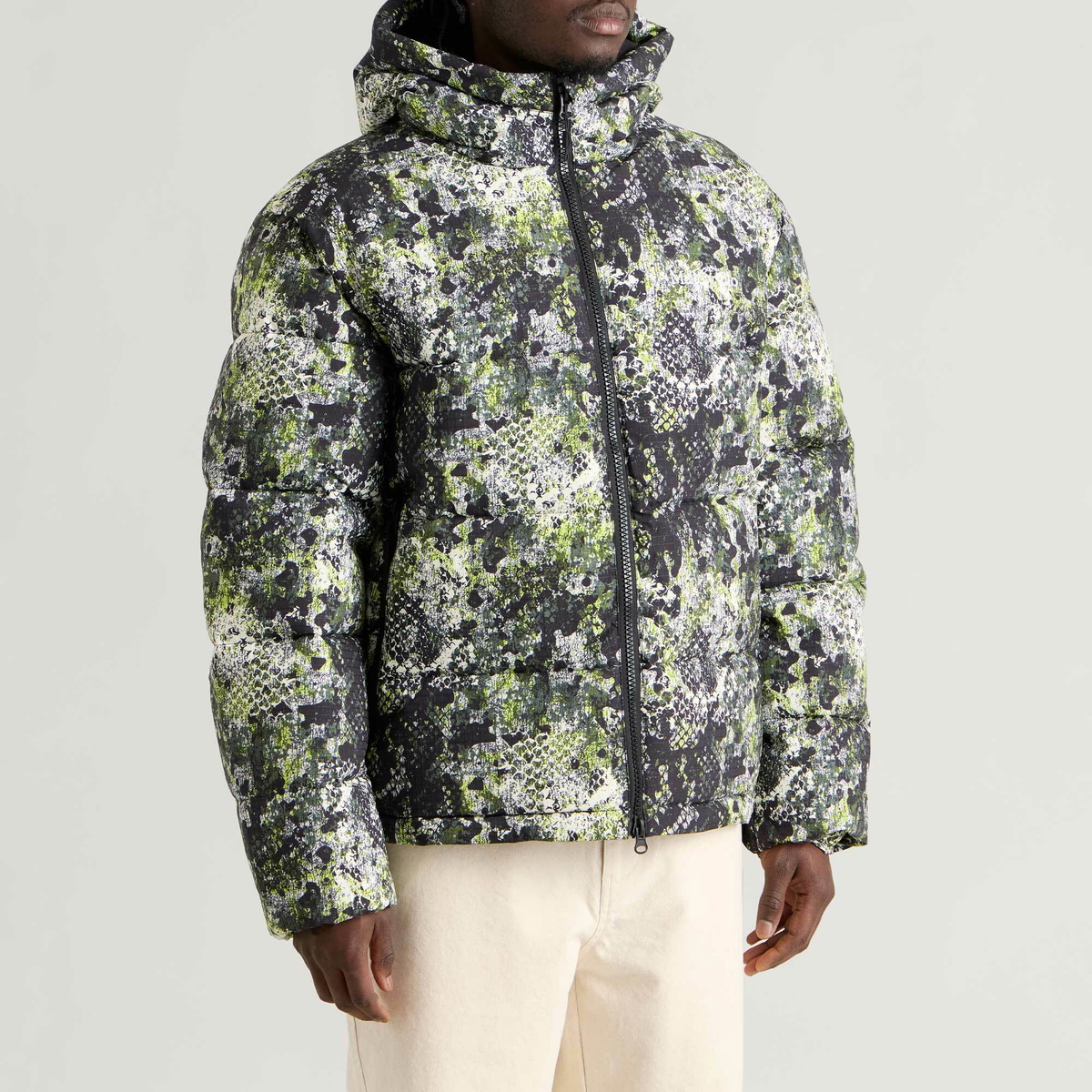 Mellow Clo Men's Summit Puffer Jacket in Serpent Camo