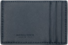 Bottega Veneta Navy Cassette Credit Card Holder