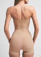 Skims Seamless Sculpt Strapless Shortie Body Beige