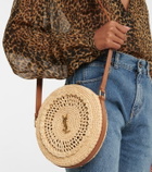 Saint Laurent Small raffia crossbody bag