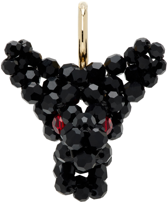 Photo: Simone Rocha Black & Red Creature Trophy Head Single Earring