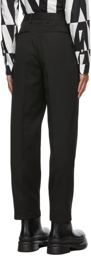 Valentino Black Technical Wool Trousers