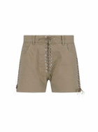 Ludovic de Saint Sernin parme Double Lace Up Shorts