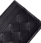 Bottega Veneta - Intrecciato Leather Cardholder - Blue