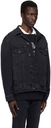 Dolce&Gabbana Black Faded Denim Jacket