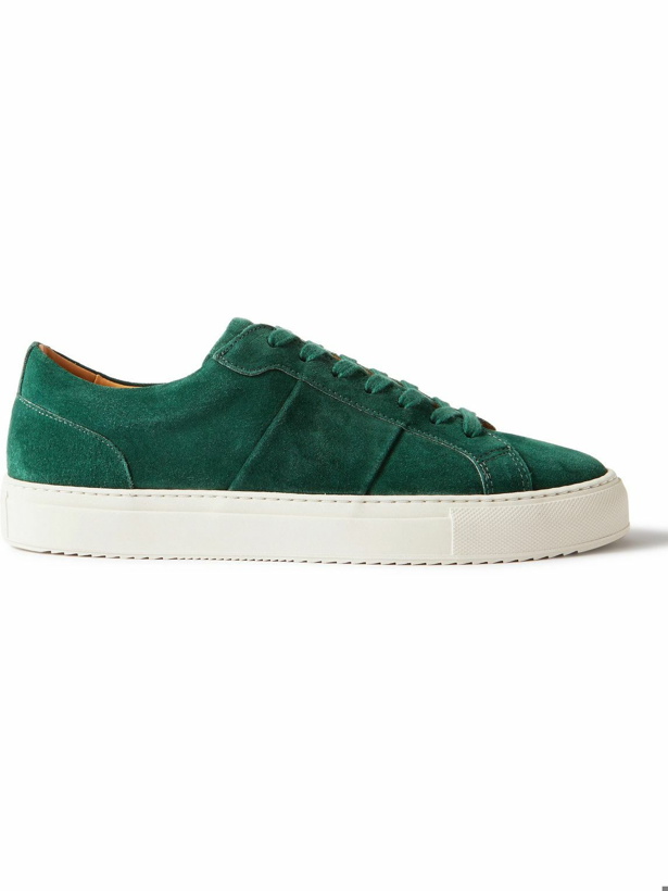 Photo: Mr P. - Larry Regenerated Suede by evolo® Sneakers - Green