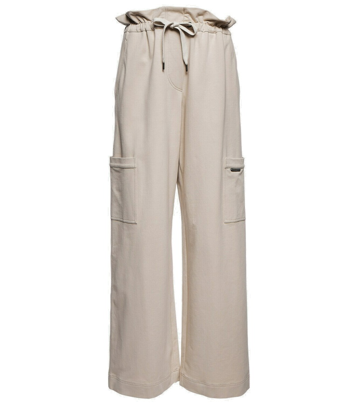 Photo: Brunello Cucinelli - Wide-leg cotton jersey pants