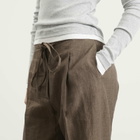 Róhe Women's Relaxed Drawstring Trousers in Brown Melange