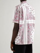 Sacai - Camp-Collar Bandana-Print Cotton-Canvas Shirt - White