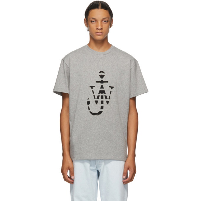 Photo: JW Anderson Grey Lasercut Logo T-Shirt