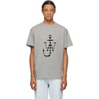 JW Anderson Grey Lasercut Logo T-Shirt
