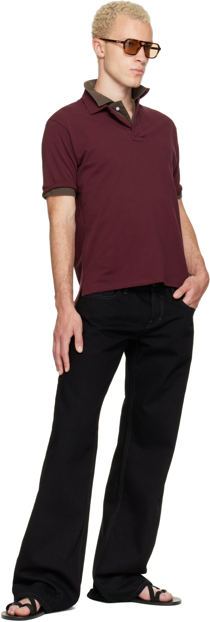 Raimundo Langlois Black Bootcut Jeans