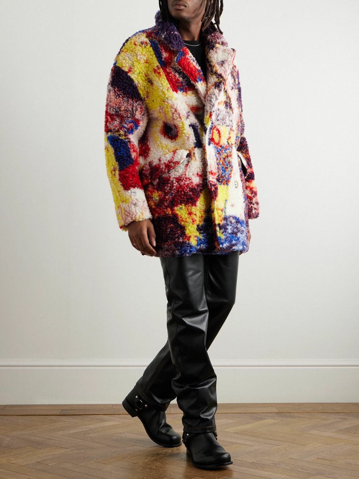 LOEWE - Richard Hawkins Oversized Double-Breasted Fleece